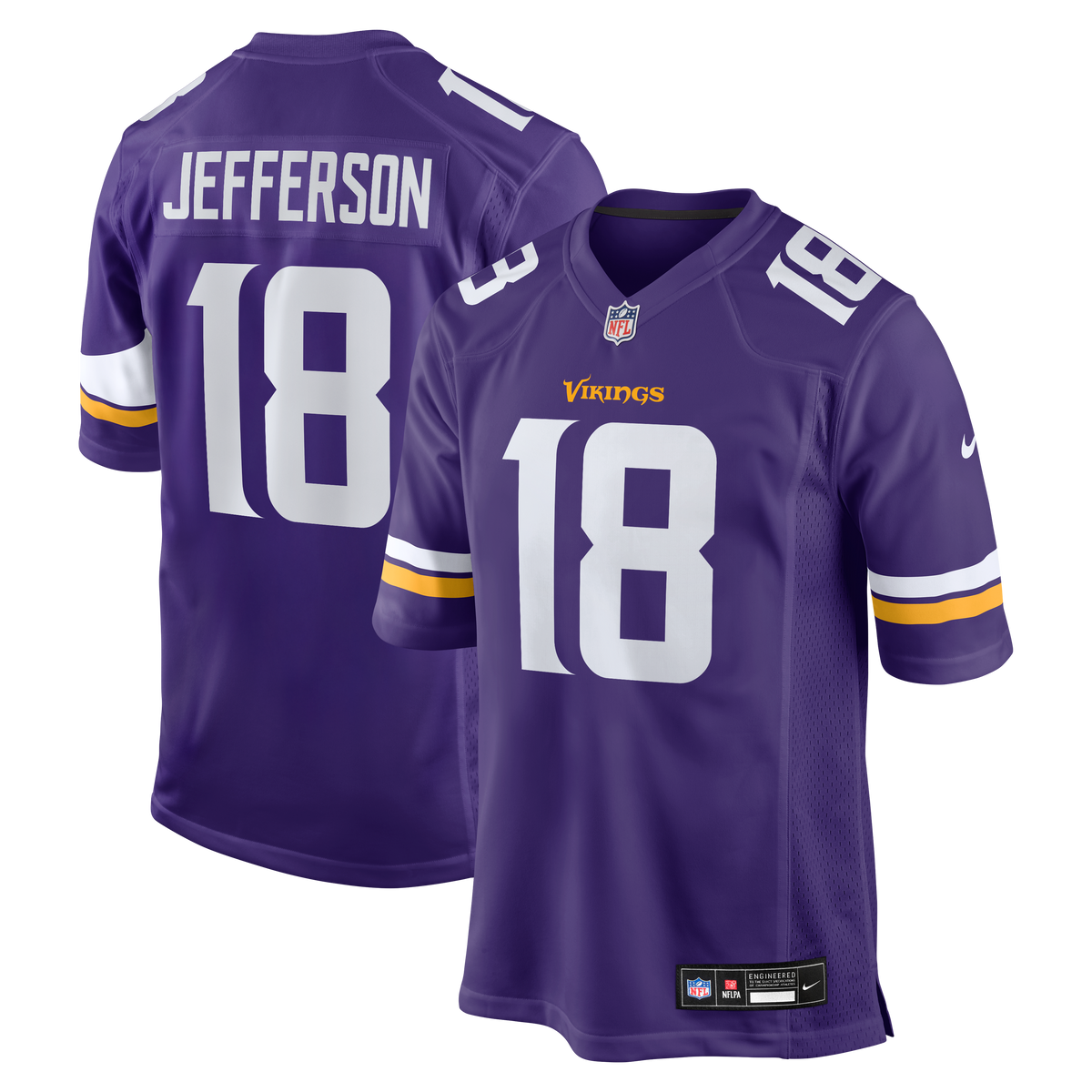 Minnesota Vikings Justin Jefferson Nike Purple Game Jersey