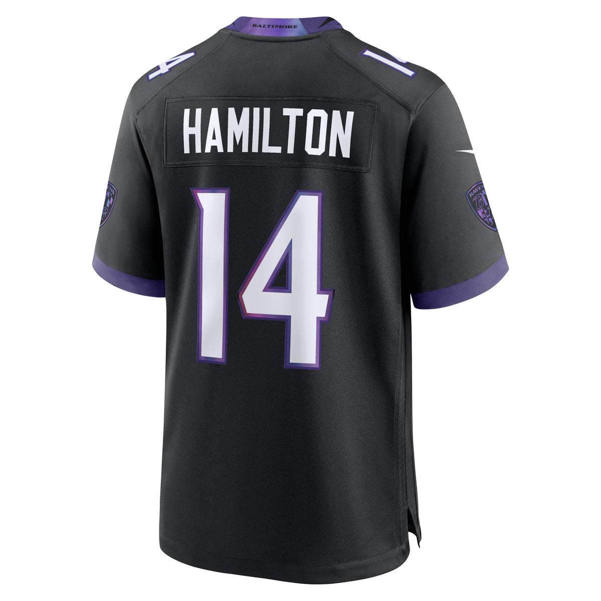 Baltimore Ravens Kyle Hamilton Nike Black Alternate Game Jersey