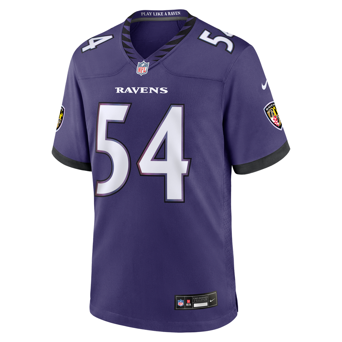 Baltimore Ravens Jovaughn Gwyn Nike Purple Team Game Jersey