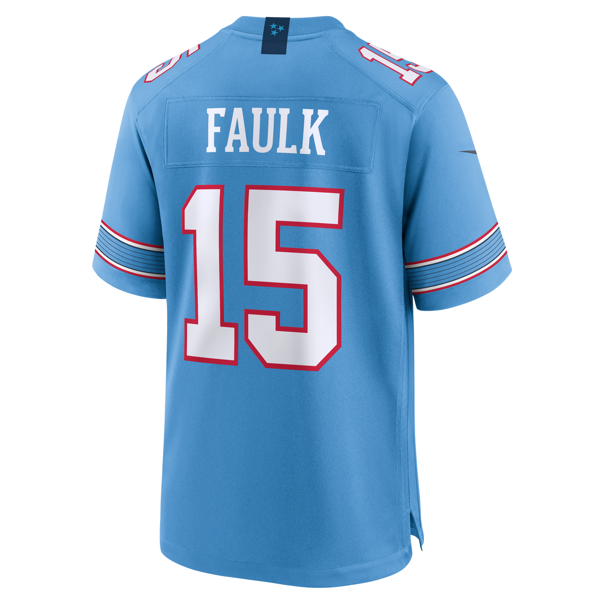 Tennessee Titans Keldric Faulk Nike Light Blue Team Game Jersey