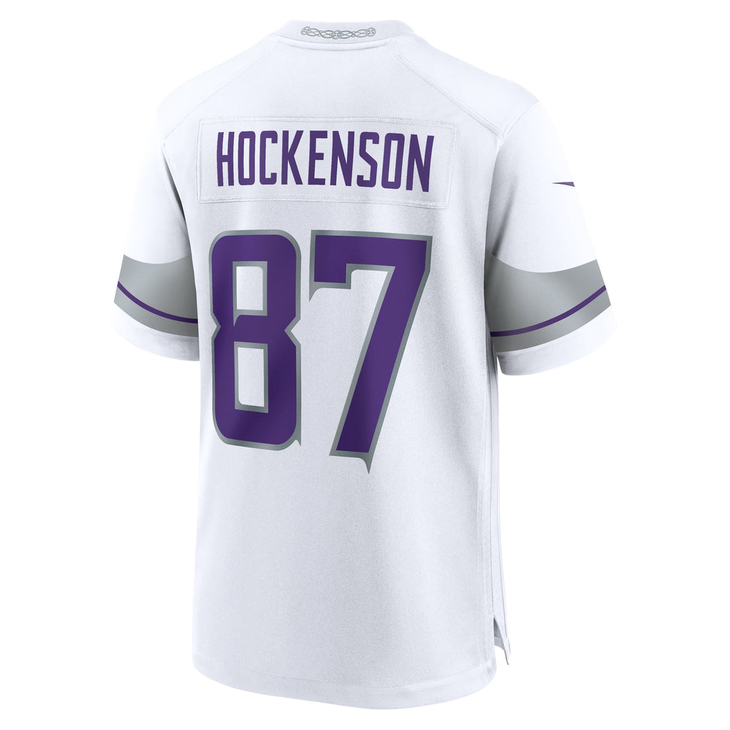 Minnesota Vikings T.J. Hockenson Nike White Alternate Game Player Jersey