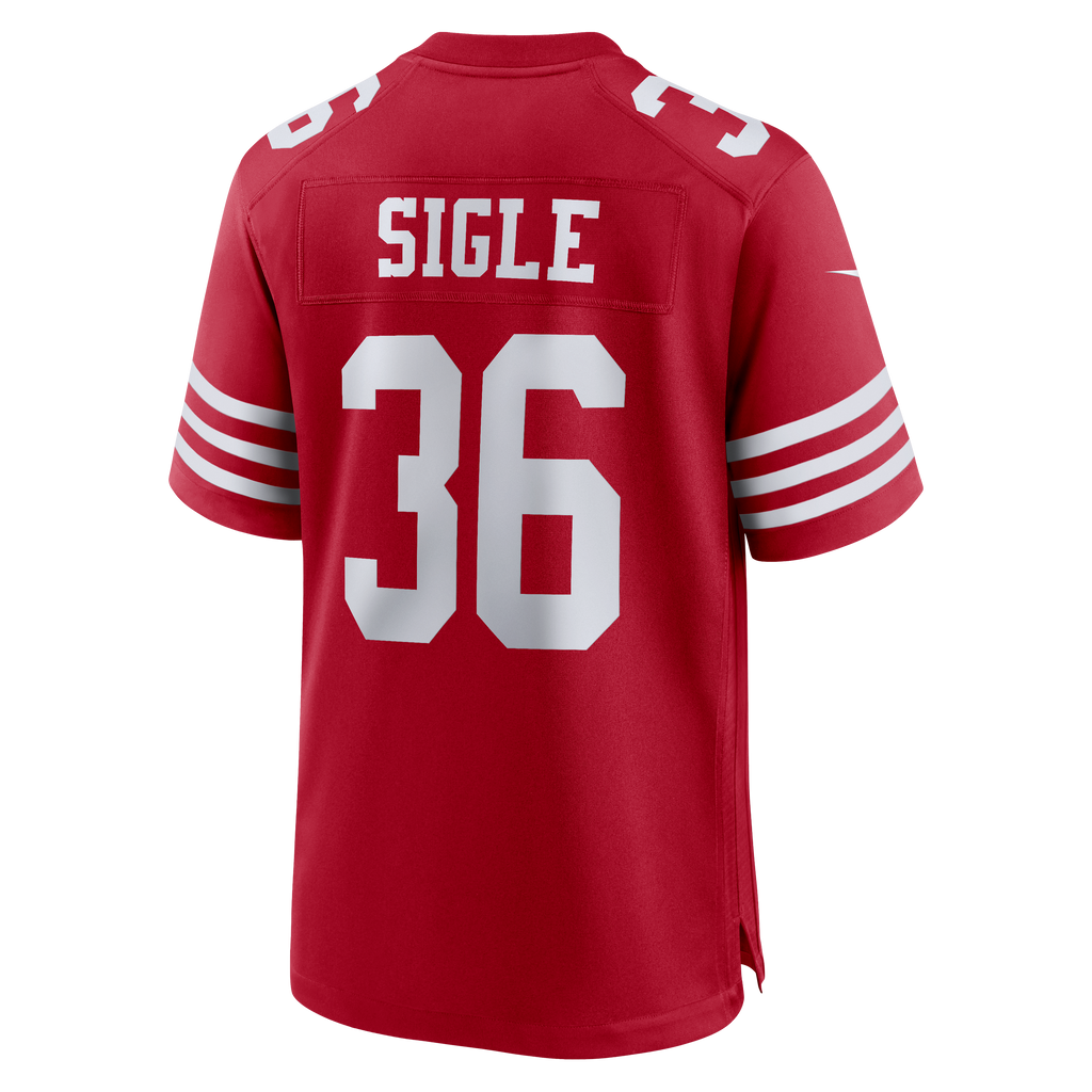 San Francisco 49ers Marques Sigle Nike Scarlet Team Game Jersey