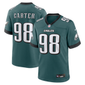 Philadelphia Eagles Jalen Carter Nike Midnight Green Team Game Jersey