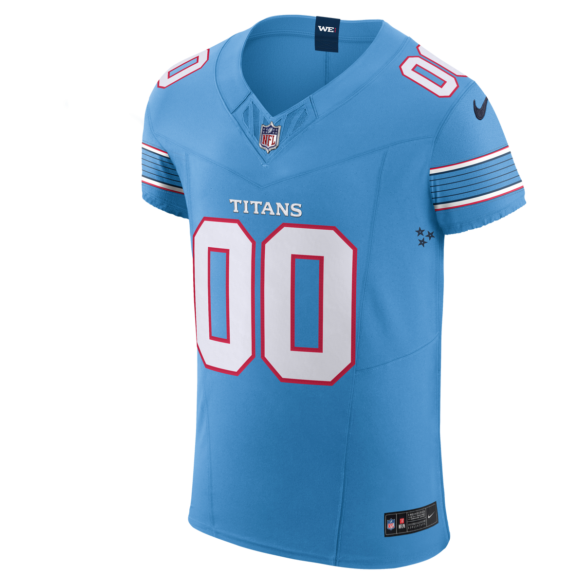 Tennessee Titans Nike Light Blue Vapor F.U.S.E. Elite Custom Jersey