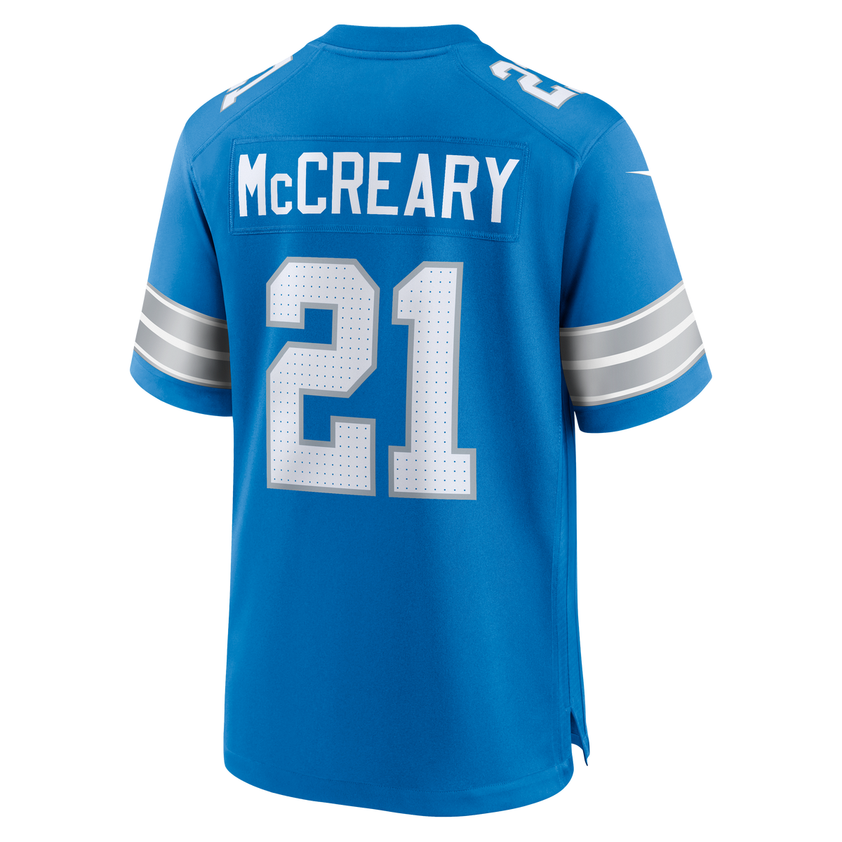 Detroit Lions Roger McCreary Nike Blue Team Game Jersey