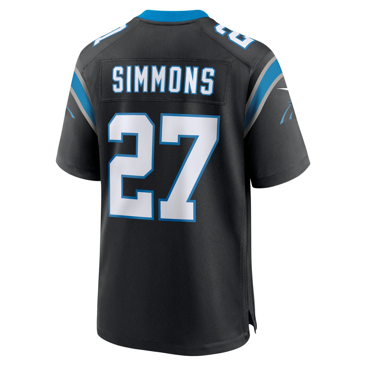 Carolina Panthers Isaiah Simmons Nike Black Team Game Jersey
