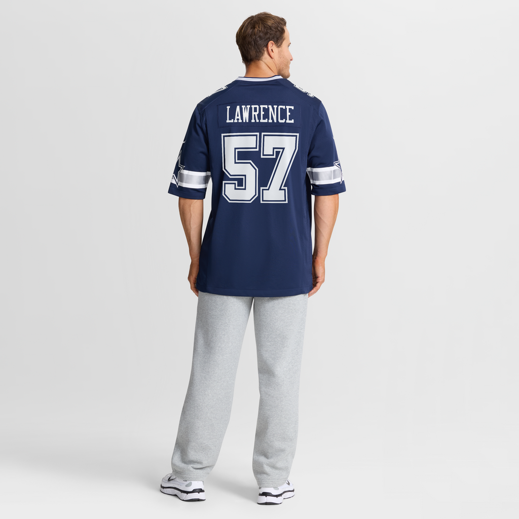 Dallas Cowboys Malachi Lawrence Nike Navy Team Game Jersey