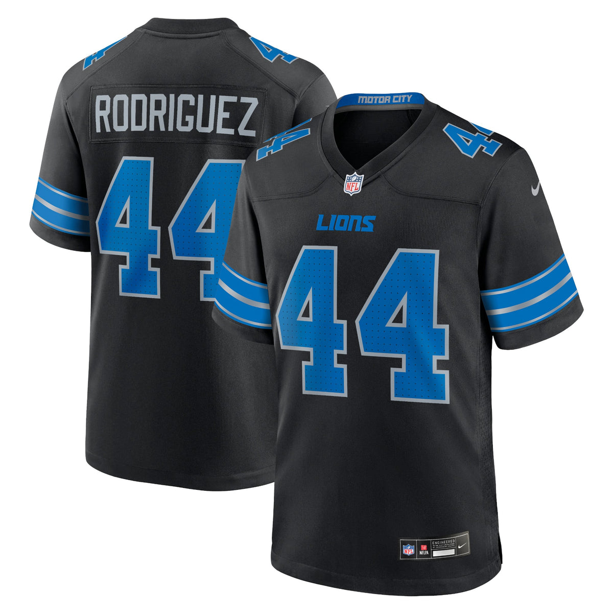 Detroit Lions Malcolm Rodriguez Nike Blue Game Jersey
