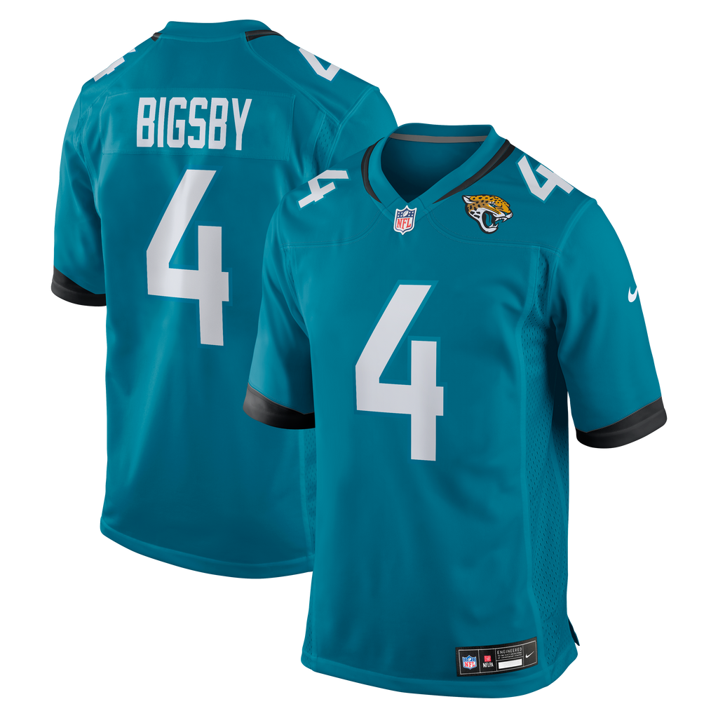 Jacksonville Jaguars Tank Bigsby Nike Teal Game Jersey